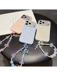 水钻蝴蝶结渐变闪亮挂绳手机壳，兼容 16/16Plus/16Pro/16ProMax、15/15Plus/15Pro/15ProMax、14/14Plus/14Pro/14ProMax、13/13Pro/13ProMax、12/12Pro/12ProMax、11/11Pro Max，防尘，高性价比，热门款 - 彩色 - 查看 2