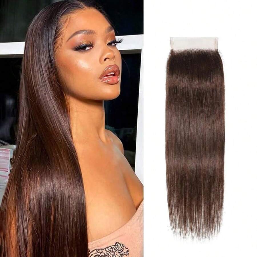 BINF Sweet Hair For Spring & Love 8-20Inch Straight Chocolate Brown 4x4 Lace Frontal Closure Human Hair Auspicious Spring Hair For True Love #4 Brown Virgin Human Hair Transparent Lace Joyful Spring Hair Full Of Love Brazilian Hair Closure For Wig Make Love Blooms With New Year Hair #4 Straight 4x4 Lace Closure Human Hair For Women Pre Plucked Romantic Wig Look For Date Night Swiss Transparent 4x4 Closure Couple's Matching Wig Hairstyle #4 Chocolate Brown Colored Lace Closure Sweet & Energetic Wig For Shopping Brazilian Bone Straight Remy Human Hair Lace Closure New Wig Style For Confession 16A Chocolate Brown 4# Straight Human Hair Chic Wig For Valentine's Date 4x4 Lace Closure Brazilian Virgin Remy High Quality Natural Look Ove Found In Gorgeous Hair - #4 Khóa thẳng 4x4 - Xem 1