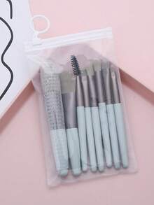 Professional Makeup Kit With 8 Brushes + 3 Sponges For Foundation/Powder/Blush And Contour / Includes Case - 彩色 - 查看 3
