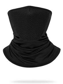 Women's Mesh Face Mask - Breathable, Sweat-Absorbent, UV Protection, Integrated Neck Design, Comfortable For Outdoor Cycling And Hiking - Mesh Style - View 7