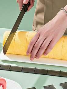 1 Set Of 4 Cake Roll Ruler Bread Slicer Baking Tools, Evenly Divides For Easier Baking - Multicolor - View 2