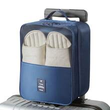 Esta bolsa organizadora de zapatos, amigable para viajar, tiene una gran capacidad, pudiendo contener hasta tres pares de zapatos. Está hecha de materiales duraderos, a prueba de polvo y transpirables, y cuenta con un asa ergonómica. Está disponible en gris y negro. - Multicolor - Ver 14