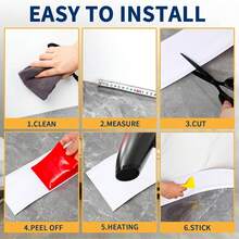 1/3/6m Flexible Self-Adhesive Vinyl Wall Corner Trim, Wide Self-Adhesive Removable Wall Corner Molding, Rubber Wall Corner Trim - White - View 10