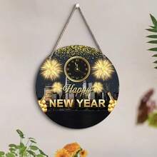 1个2D平面经典心形木质欢迎牌，2D花环装饰牌，家居装饰，多用途门挂墙饰，适用于后院、露台、海滩酒吧、卧室，送给朋友和同事的独特礼物 - 彩色 - 查看 9