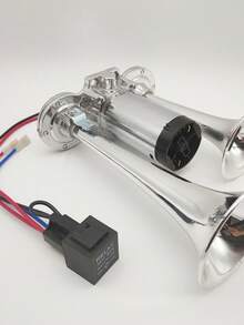 双管一体式摩托车喇叭，双管一体式气螺喇叭，12V/24V汽车喇叭，摩托车及汽车改装喇叭，一体式双管气泵喇叭 - A - 查看 7