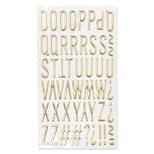 1pc English Letter Bubble Sticker 3D Embossed Gold Foil DIY Scrapbooking Accessories Metal Dimensional Letter Sticker - Gold - View 9