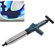 Desatascador de desagües de aire de acero inoxidable de alta presión, herramienta para desatascar tuberías. - Verde - Ver 1
