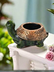 1pc Turtle Plant Pot Flowerpot Animal Garden Pots Resin Succulent Pots Planter Bonsai Plant Holder For Home Office Desk Mini Ornament - Multicolor - View 16