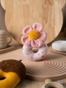 1 Stück Baby Rassel Plüsch Eichel Blume Wolke Spielzeug Weich Kuschelig Säuglings Sensorische Entwicklung Rassel Mit Einfachem Griff Zahnen Begleiter Für Neugeborene Niedliches Baby-Shower Geschenk - Verschiedenfarbig - Übersicht 6