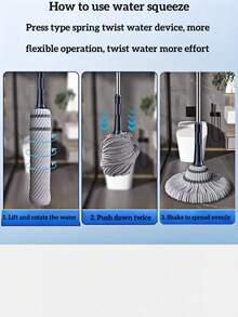 Ramadan Cleaning Mop 2025 New Self-Wringing 360° Rotation Hands-Free Mop For Home - Multicolor - View 6