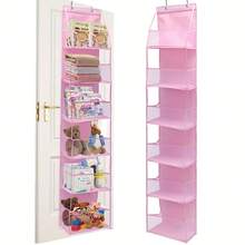 1 chiếc kệ đựng đồ treo cửa 4 tầng/6 tầng, làm bằng vải không dệt với các ngăn nhựa trong suốt. Thiết kế dung tích lớn để đựng đồ chơi, quần áo, đồ dùng cho bé, khăn và yếm, giải pháp lưu trữ lý tưởng và là món quà tuyệt vời cho phòng trẻ sơ sinh. - màu đen - Xem 10