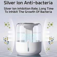 6.8L Air Humidifier For Sleep & Plant Care – Dual Mist Nozzles, 3-Degree Mist Output, Built-In Night Light, One-Touch Fill & Quick-Clean Design – Silent Operation For Bedroom, Office - 米色 - 查看 3