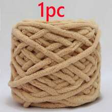 1pc/100g Chunky Single Ply Yarn, Thick Chenille Yarn, Soft DIY Crochet & Knitting Yarn, Suitable For DIY Scarves, Bags, Slippers, Crafts, Blankets, Cushions, Approx. 100g/Pc Fluffy Velvet Yarn, Thick & Soft Chenille Yarn - Multicolor - View 12