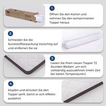 Comfortable Mattress H3, Medium Firmness, Oeko-Tex Certified, 7 Cm High, Made In China, 7-Zone Foam Padding, Effective Lumbar Support - 白色 - 查看 10