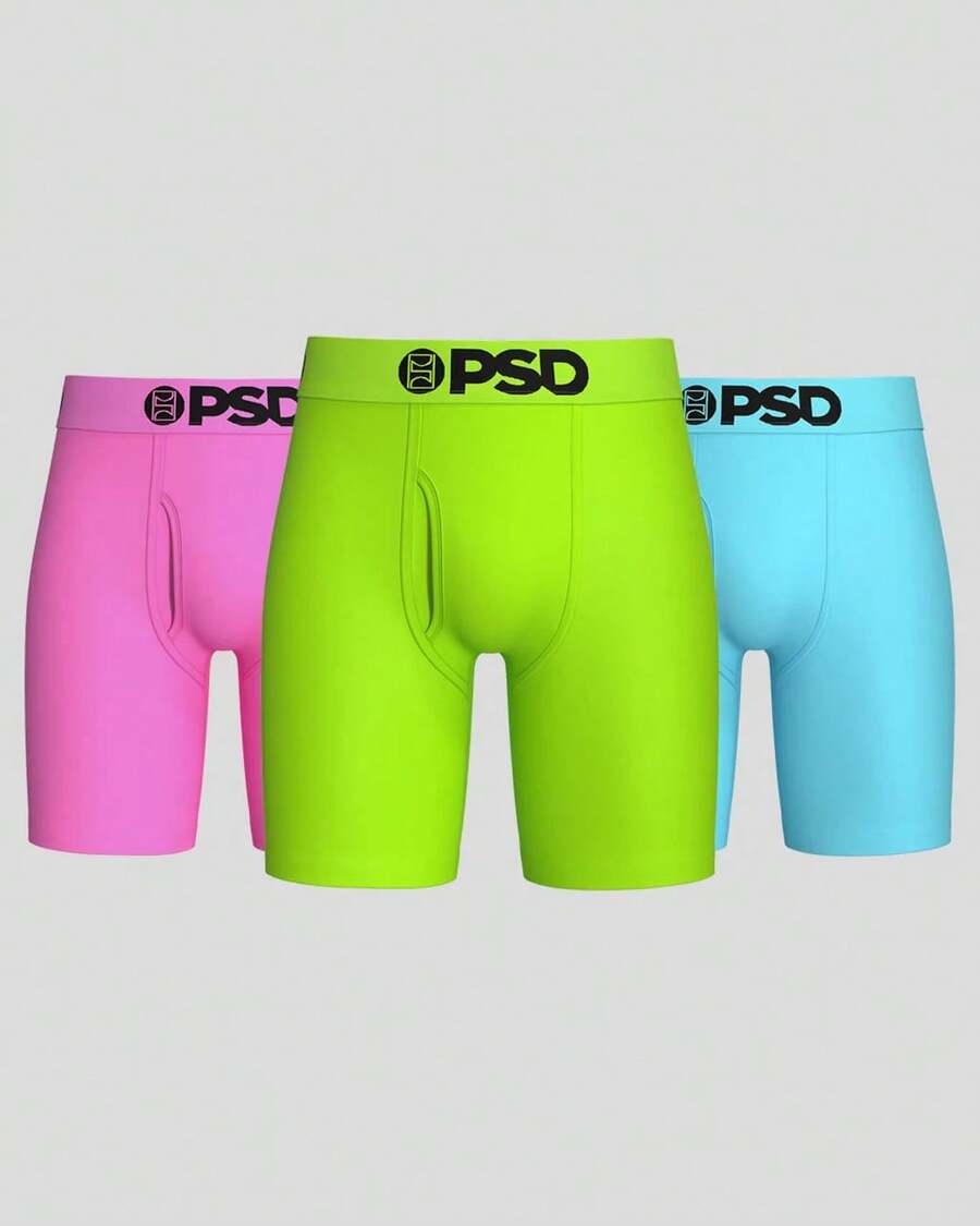 PSD Men's Boxer Briefs 3 Pack - Summer - Men's Boxers - Men's Underwear -  Underwear - 彩色 - 查看 1