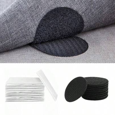 20pcs Carpet Grippers, Non-Slip Rug Gripper Pads, Suitable For Bedding, Carpets, Tablecloths And Other Home Goods, Double-Sided Adhesive Hook And Loop With Backing
