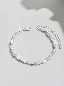 1pc Women's Luxury Elegant Crystal Bracelet, Suitable For Party Wear - Multicolor - View 8