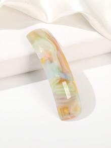 1pc French Large Arc-Shaped Adjustable Hair Clip Barrette For Women, Automatic Clasp - Multicolor - View 11