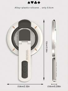 Magnetic Phone Holder – Dual-Sided Magnetic Ring Stand, 360° Rotatable & Foldable, Universal For Car Dashboard, Kitchen, Gym, Works With All Smartphones - Magnetic Phone Holder - View 11