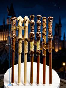 1pc Harry Potter Magic Wand Pen With Black Ink, Children's Party Favor & Halloween Souvenir, Student Writing Tool, Office Desk Accessory, Home Decor, Ideal Gift For Birthday, Back To School, Halloween, Christmas, Thanksgiving, Valentine's Day, New Year, Carnival, Easter (For Students) - Multicolor - View 7