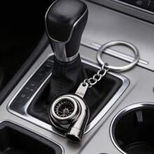 1 pieza Llavero con forma de turbocompresor de coche, accesorio de llavero creativo - A - Ver 4