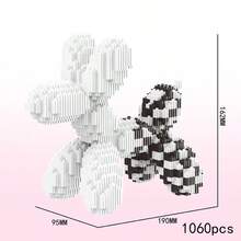 Juego de bloques de construcción de perro de micropartículas, bloques de ensamblaje DIY, bloques de arquitectura abstracta, bloques de decoración de escritorio, bloques con tema animal, idea de regalo de cumpleaños, decoración de colección y exhibición - Multicolor - Ver 14