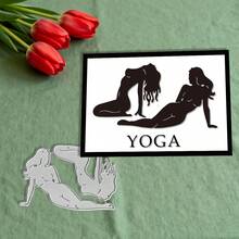 创意女士切割模具，DIY剪贴簿相册和压花模板，贺卡制作工具，卡片纸切割工艺品，礼品卡制作模板模切。 - 銀色 - 查看 4