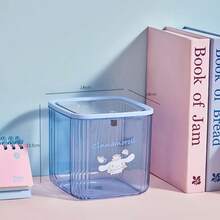 Sanrio Desktop Trash Can With Transparent Lid, High-Quality Garbage Bin For Bedroom, Living Room, Convenient Flip-Top Trash Can - A - View 7