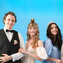 一套埃及服饰配件，包括金色埃及女王头饰、金属蛇形手镯、螺旋手镯、蛇形手镯、女性角色扮演首饰，金属材质，适合派对、婚礼、日常生活、工作、度假等场合。 - 彩色 - 查看 2