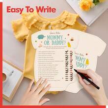 10/30 Pcs Baby Shower Games, Who Mommy Or Daddy Game Cards Fun Baby Shower Party Supplies-Gender Neutral For Girls Or Boys - Multicolor - View 7