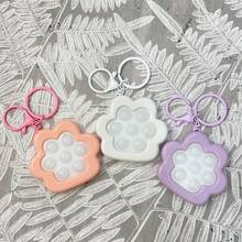 2026 New Cartoon Cat Claw Squeeze Stress Relief Keychain, Couple Backpack Pendant, Pressure Release Button Keychain, Birthday/Christmas/Valentine's Day/Holiday Gift - Multicolor - View 7