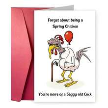 1pc, Funny Birthday Card For Him Funny Rude Adult Theme Perfect For 40th 50th 60th, Happy Birthday Greeting Card, Unique Birthday Gifts Decorations For Men Him Brother Husband - one-size - View 1