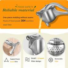 Efficient Juice Extractor Manual Aluminum Juicer, Ergonomic Design Fruit Juicer For Pomegranate, Citrus & Fruits, Compact Easy To Use Home Kitchen Tool - 1PCS - View 7