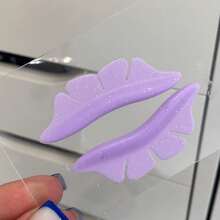 1 Pair/2pcs Purple Petal Silicone Eyelash Pad, Eyelash Extension Pad, Eyelash Pad, Eyelash Extension Pad, Eyelash Patch - Pink - View 16