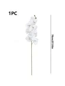 1/10PCS Artificial Orchid Branch, Realistic Butterfly Orchid Branch, Classic Style Artificial Orchid Ornament, Decorative Silk Orchid, Artificial Flower Branch, Suitable For Living Room Home Decoration, Valentine's Day Decoration, Mother's Day Decoration, Spring Decoration, Gifts For Women, Hotel And Wedding Floral Arrangement, Wedding. - Multicolor - View 3
