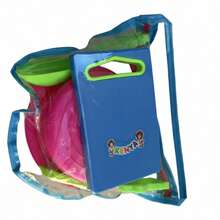 Set de Cocina de Juguete para Niños - Juego de Rol con Ollas, Utensilios de Osito y Tabla de Picar, Incluye Bolsa de Almacenamiento, 4 Piezas - Azul - Ver 2
