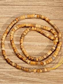 多色天然石隔珠，扁平椭圆形，非常适合制作项链、手链等首饰，DIY手工饰品。3*2毫米，约190颗。 - 彩色 - 查看 15