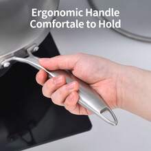 Stainless Steel Frying Pan Set With Lid, 8.5 To 10 Inch Skillets, Suitable For Induction Cooking,  For Dishwasher And Oven, Riveted Handle - Multicolor - View 2