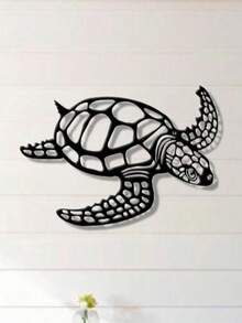 1pc Vintage Metal Sea Turtle Wall Art Decor, Coastal Decor Wall Hanging, Ocean Inspired Design, High Quality Durable Metal Art Wall Decor, Suitable For Indoor/Outdoor Wall Decoration, Home Decor, Bedroom, Living Room, Garden, Patio, Ideal Housewarming, Holiday, Birthday Gift - Multicolor - View 8