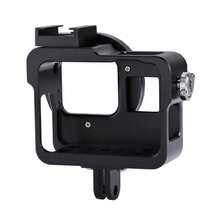 PULUZ CNC Aluminum Alloy Protective Case With 52mm UV Lens For GoPro HERO (2018) /7 Black /6 /5 (Black) - Black - View 5