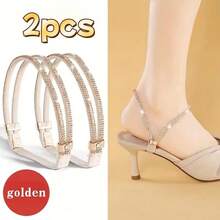 1 Pair High Heel Shoelaces, Non-Slip Elastic No-Tie Shoelaces, Suitable For High Heels And Sandals, Easy To Install, Fit For Women's High Heels And Flats, Great Home Gift, Women's Day, Travel Essentials, Wedding Favors, Y2k, Bedroom, Car Accessories Women, Kitchen Decor, Cute Stuff - Multicolor - View 6