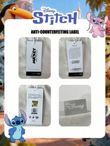 Disney 官方授权史迪奇图案女士手提包，俏皮史迪奇手提包，可爱卡通手提包，轻便可调节肩带斜挎包，适合女性/女孩/学生，日常/外出/可装手机/钱包和小件必需品 - 彩色 - 查看 3