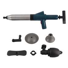 Desatascador de desagües de aire de acero inoxidable de alta presión, herramienta para desatascar tuberías. - Verde - Ver 6