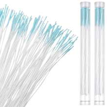 Maitys 180 Pcs Earrings Hole Cleaner, Piercing Cleaner Floss, Rose Fragrance Odor Removal Ear Care, Piercing Floss Disposable Aftercare Cleaning Tool(Blue) - ColorA - 查看 2