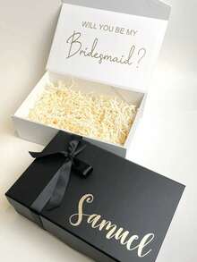 Hộp quà từ tính cá nhân hóa 1 chiếc, có 3 màu để lựa chọn, có thể tùy chỉnh tên và chữ, hoàn hảo cho Giáng sinh, tiệc tùng, lễ kỷ niệm và là món quà độc đáo dành cho người yêu, bạn trai, bạn gái, bạn thân, thích hợp cho Giáng sinh, Ngày Valentine, sinh nhật, kỷ niệm, với họa tiết in, hộp đựng đồ du lịch. - Nhiều màu - Xem 5