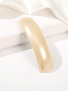 1pc French Large Arc-Shaped Adjustable Hair Clip Barrette For Women, Automatic Clasp - Multicolor - View 14