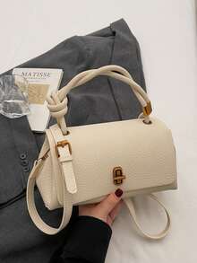 New Retro Small Square Bag, Simple Temperament, Commuting Style, High Quality Texture, Outstanding, One Shoulder Crossbody, Portable, Versatile, Suitable For Daily Travel - Multicolor - View 11