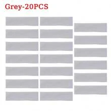 5pcs/40PCSHeadbands Polyester Non Slip Elastic Sweat Hairbands Soft Fabric Stretch Wide Short Hair Bands For Girls Yoga Workout Running Women Head Scarf Elegant Hair Accessories Causal Sweatband - Multicolor - View 23