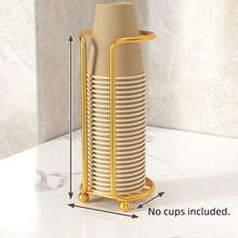 1pc Disposable Paper Cup Holder, Minimalist Paper Cup Rack, Multi-Functional Desktop Coffee/Tea Cup Storage Rack (Cups Not Included) - Multicolor - View 15