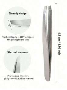 5/3/2支装不锈钢眉镊，高精度不锈钢眉镊，适用于面部脱毛、眉形修饰、毛发修剪、假睫毛护理，男女通用，美容工具，居家脱毛必备，节日理想礼物 - 彩色 - 查看 6